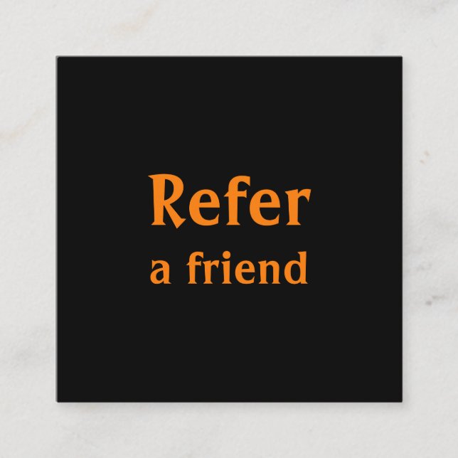 Carte De Référencement simple et minimal ajouter votre nom magasin salon  (Devant)