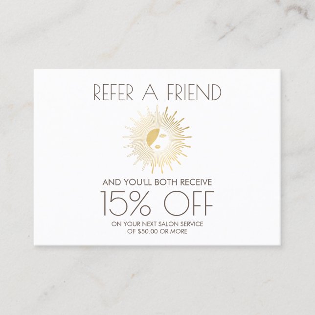 Carte De Référencement Sun Goddess Girl Logo Spray Tanning Salon Orientat (Devant)