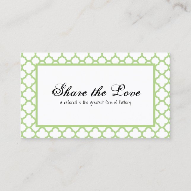 Carte De Référencement Une coquille verte classique pour un ami (Devant)