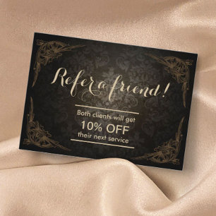 Carte de référencement Vintage Damask Chubby