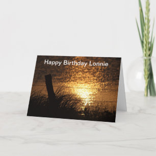 Carte de réflexion d'eau Silhouette Sunset