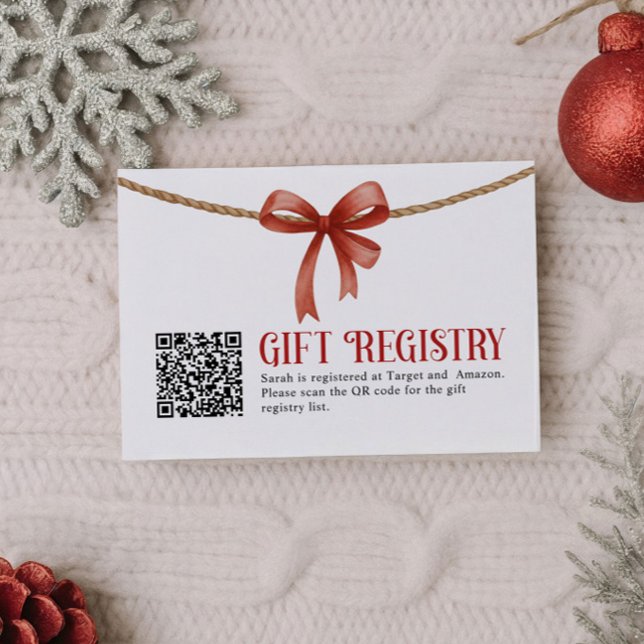 Carte de registre de code QR de cadeau (Créateur téléchargé)