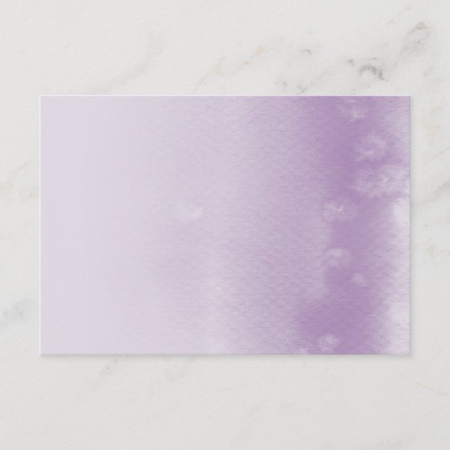 CARTE DE REGISTRE :: ombre aquarelle violet (Devant)
