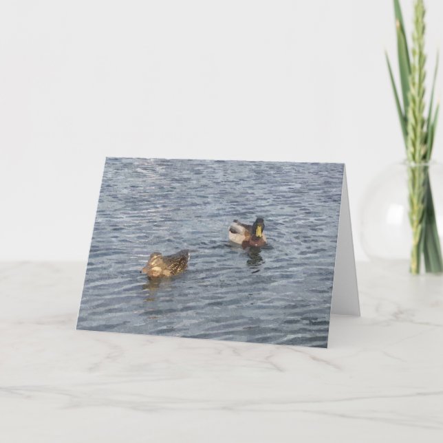 CARTE DE REMARQUE : Lac Harriet, "Canards"_ Carte (Devant)