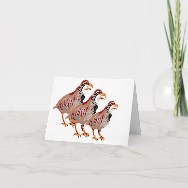Carte de remarque : Partridge (Devant)