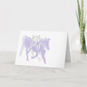 Carte de remarque Vide à l'intérieur /d'un cheval