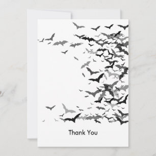 Carte de Remerciement - Chauves-souris / Vierge