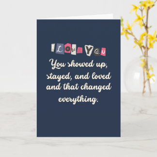 Carte de Remerciement Citation d'Amour pour Belle-