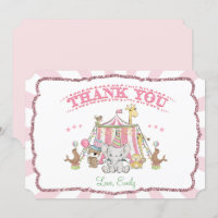 Carte de remerciement d'anniversaire de Carnaval d