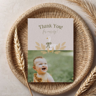 Carte de remerciement d'anniversaire modèle photo