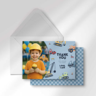 Carte de remerciement d'anniversaire pour camion d