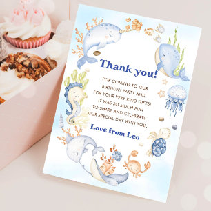 Carte de remerciement d'anniversaire pour la vie s