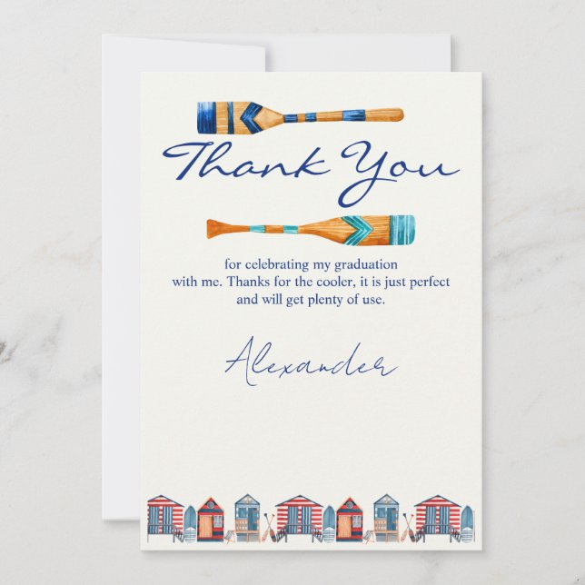 Carte de remerciement de fin d'études (Devant)