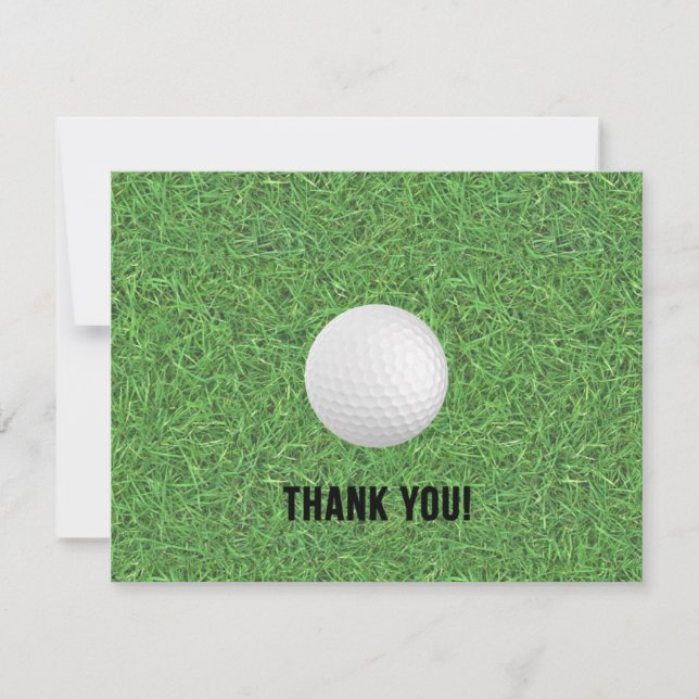 Carte de remerciement de golf (Devant)