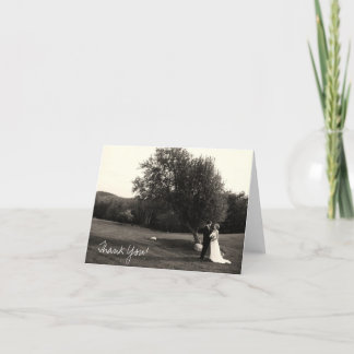 Carte de remerciement de mariage