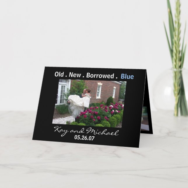 Carte de remerciement de mariage (Devant)