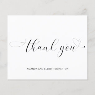 Carte de remerciement de mariage à petit budget Mi