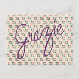 Carte de remerciement de mariage Floral Grazie Tha