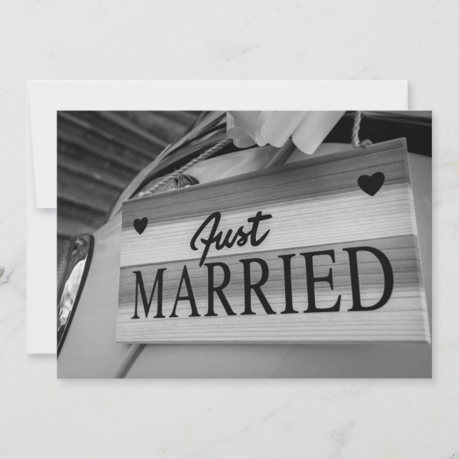 Carte de remerciement de mariage manuscrite Kitsch (Devant)