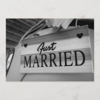 Carte de remerciement de mariage manuscrite Kitsch