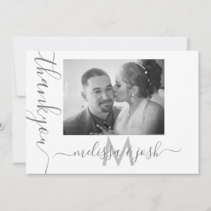 Carte de remerciement de mariage pour couples avec