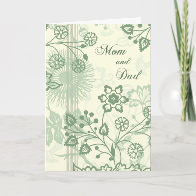 Carte de remerciement de mariage pour les parents (Devant)