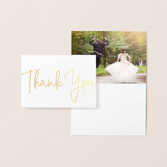 Carte de remerciement de mariage sur la plage avec (Affichage)