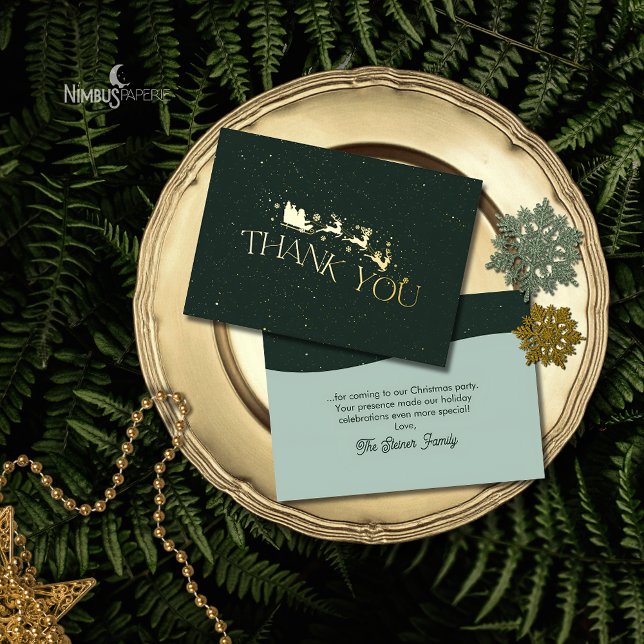 Carte de remerciement de Noël moderne à motif de f (Créateur téléchargé)