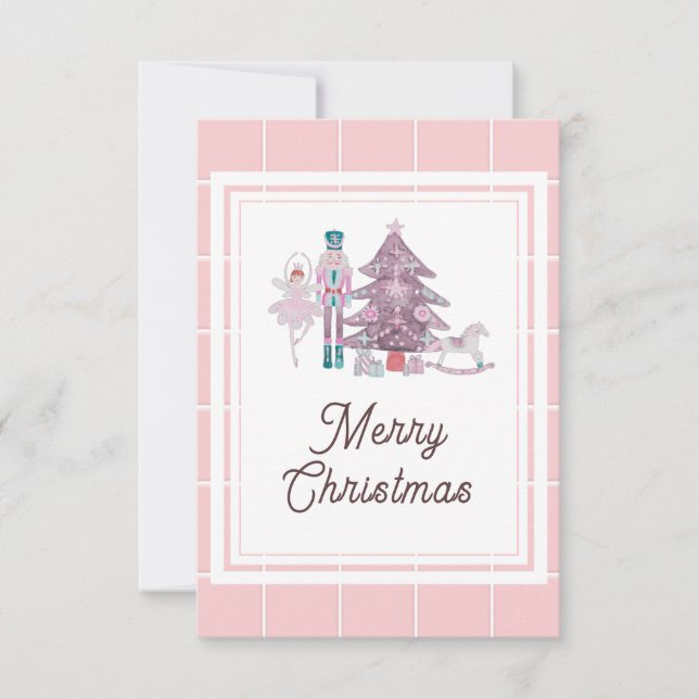 Carte de remerciement de Noël photo Casse-Noisette (Devant)