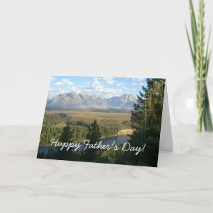 Carte de remerciement des montagnes et de la riviè