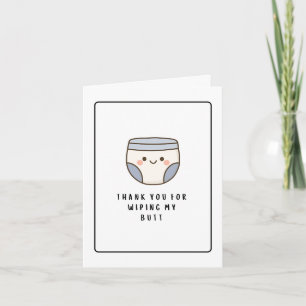 Carte de remerciement drôle et mignonne - Infirmiè