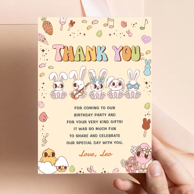 Carte de remerciement drôle pour une fête d'annive (Créateur téléchargé)