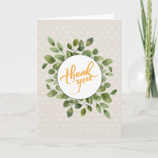 Carte de remerciement Floral Beeple