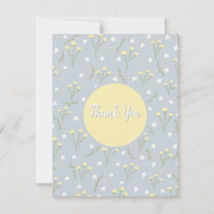 Carte de remerciement florale