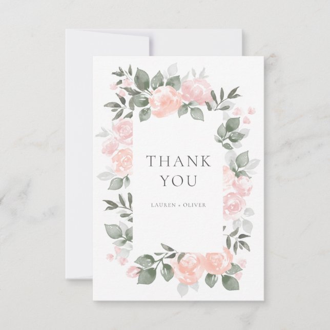 Carte de remerciement Garden Blooms (Devant)