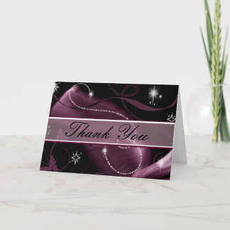 Carte de remerciement Glitter Sparks