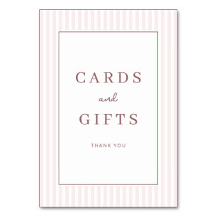 Carte de remerciement Grateful Pink Serif