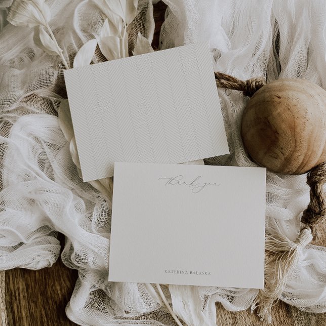 Carte de remerciement HARMONY vert sauge (Créateur téléchargé)