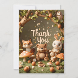 Carte de remerciement Les amis de la forêt – Anima