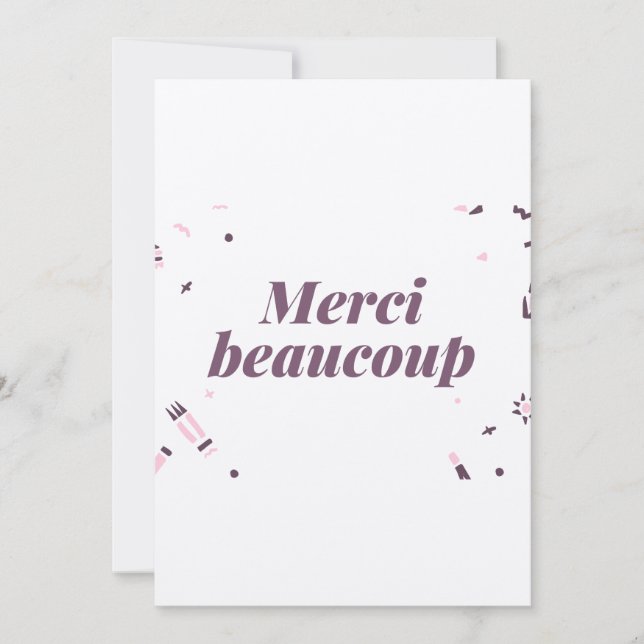 carte de remerciement mariage (Devant)