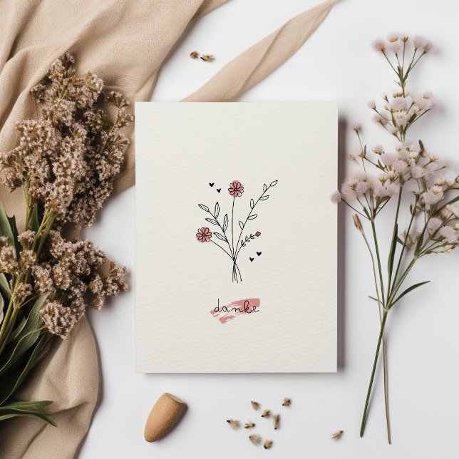 Carte de remerciement minimaliste (Titelbild)