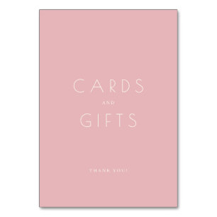 Carte de Remerciement Minimaliste Rose Grateful