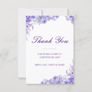 Carte de remerciement modifiable, carte de mariage