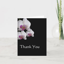 Carte de remerciement Orchidées roses