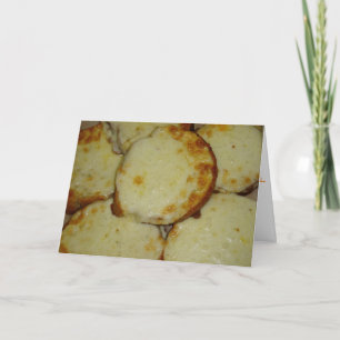 Carte de remerciement "Pain au fromage et à l'ail"
