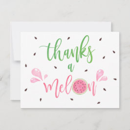 Carte de remerciement Pastèque Merci pour le melon