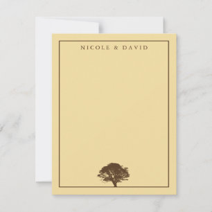 Carte de remerciement personnalisée pour couple av