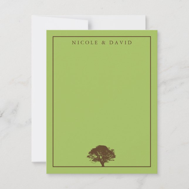 Carte de remerciement personnalisée pour couple av (Devant)