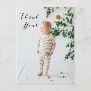 Carte de remerciement photo d'anniversaire