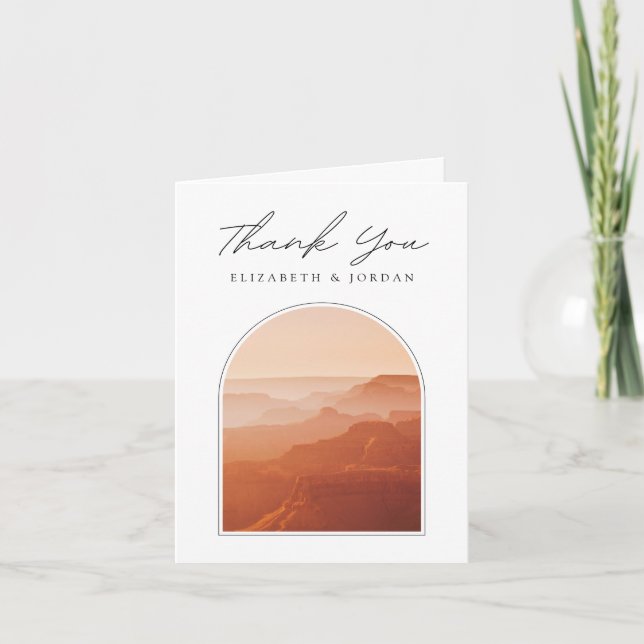 Carte de remerciement photo du Grand Canyon (Devant)